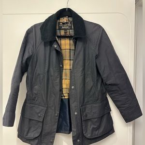 Barbour Beadnell Navy Waxed Jacket